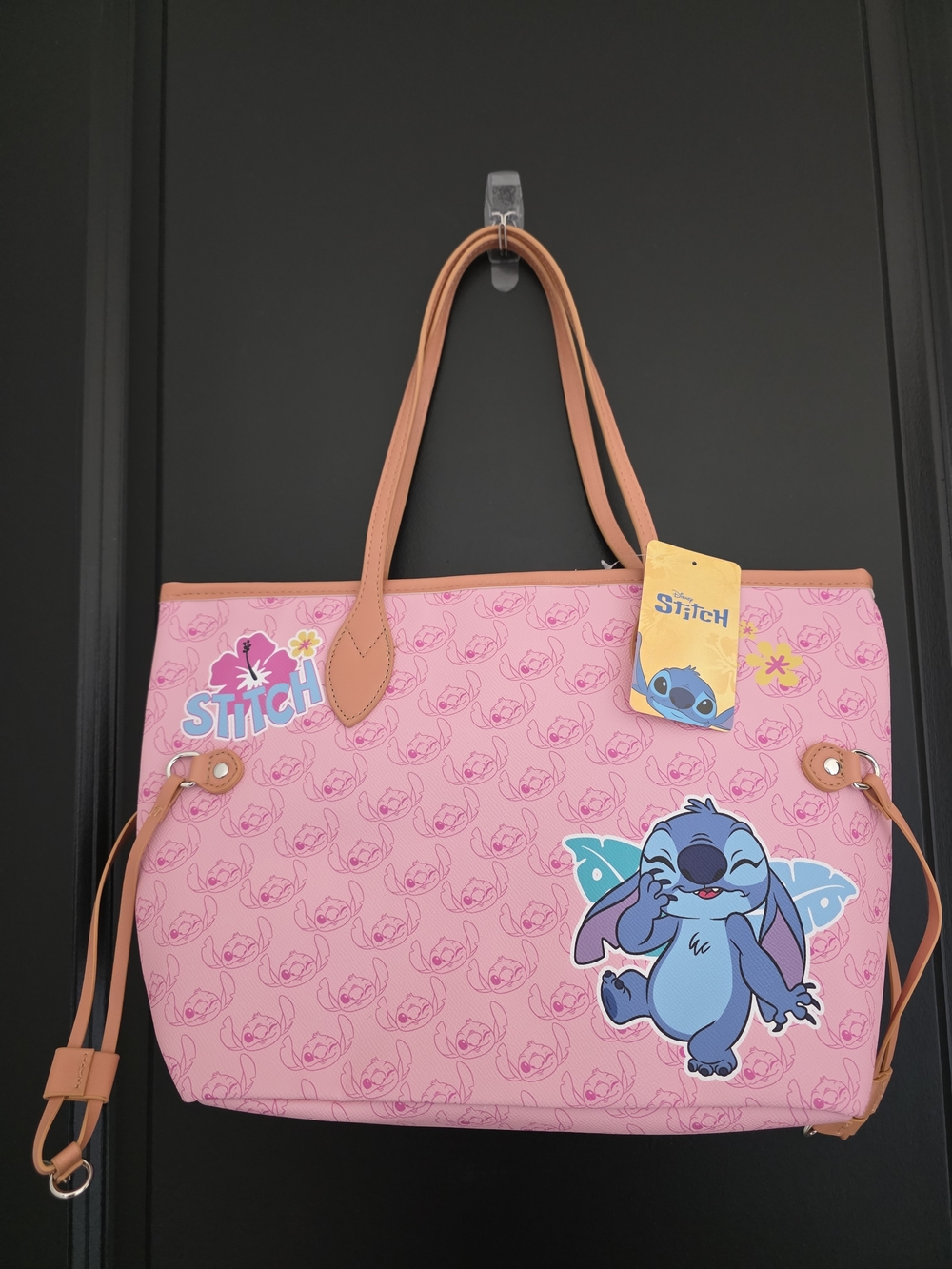 NWT Disney Stitch Pink Tote Bag